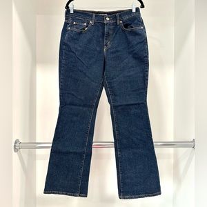 Levi’s 515 Dark Denim Bootcut Jeans size 8 S EUC levis